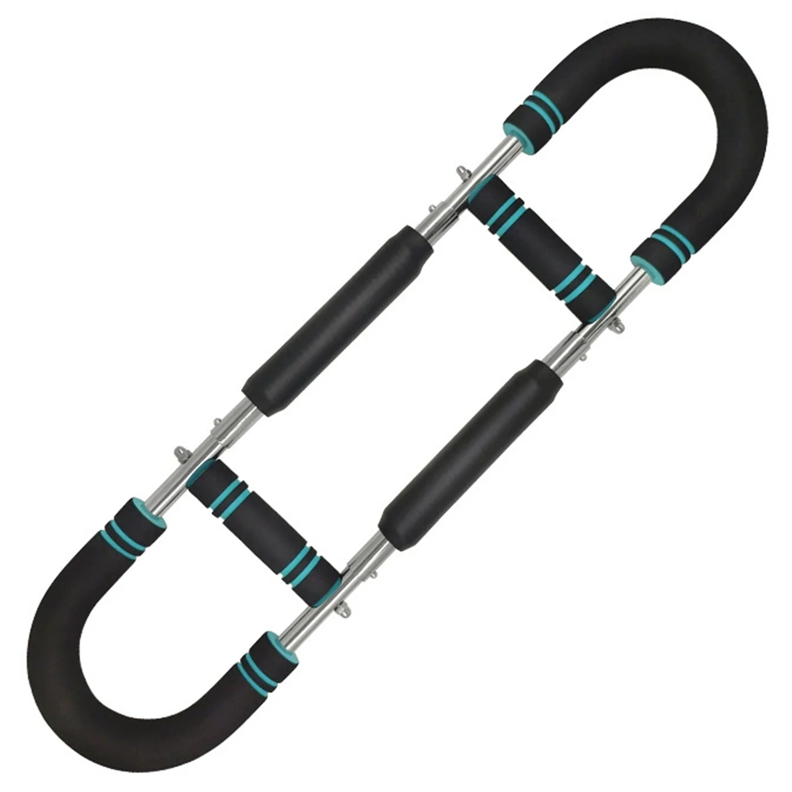 Adjustable U Type Arm Strength Trainer for Men Women Home Gym Chest Workout Portable Wrist Exerciser with Foam Grip 68x18cm